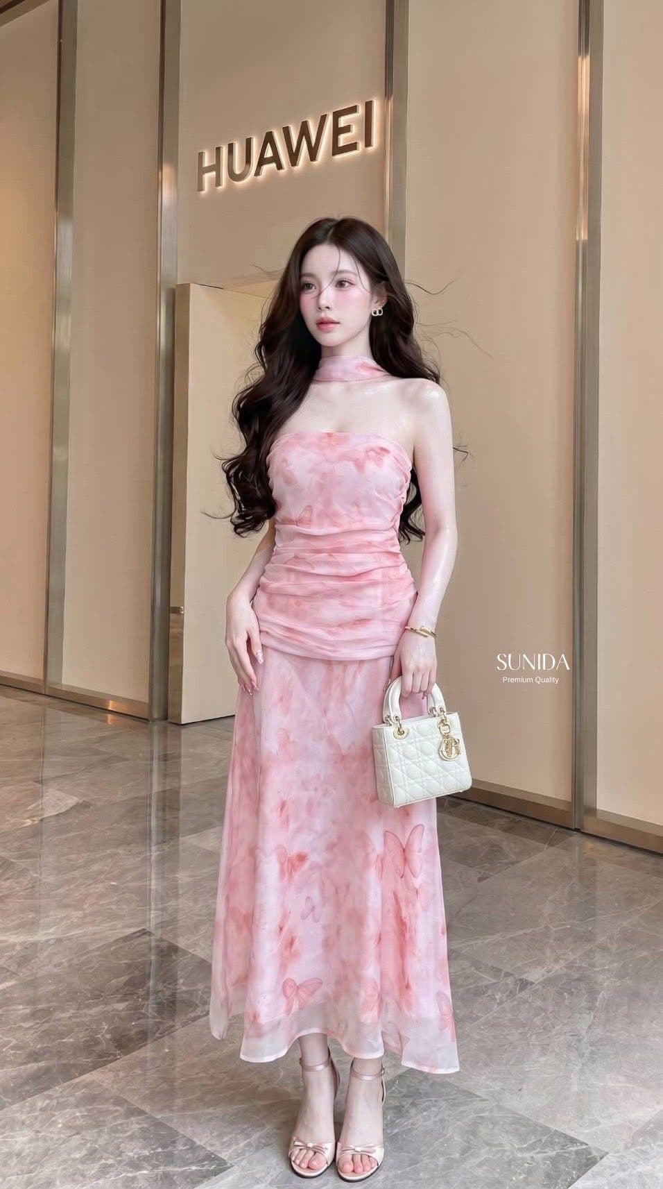 Pink Butterfly Dress